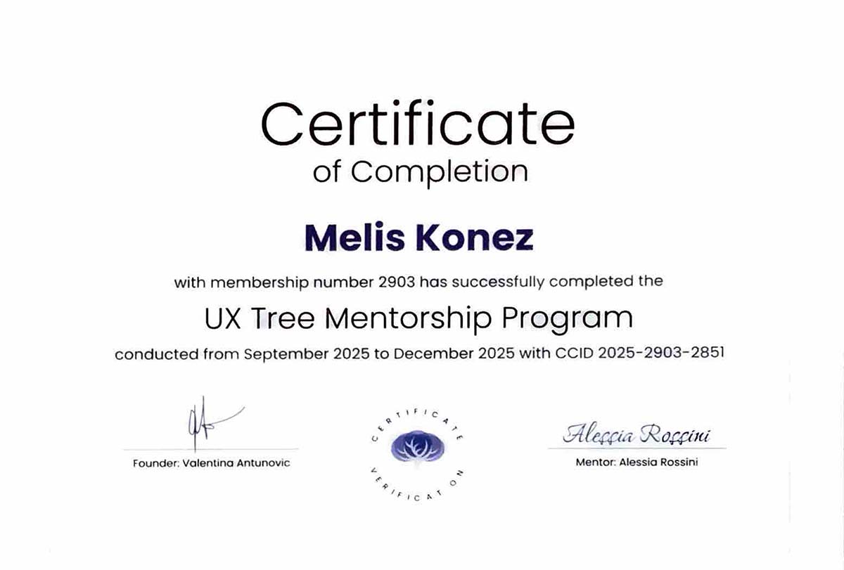 UX Tree Mentorship Certification